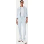 Juicy Couture Mikina Madison JCWAS225306 Světle modrá Slim Fit S