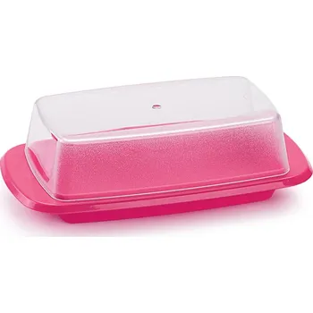 Máslenka Plastic Forte Dóza na máslo Růžová