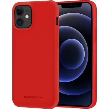 Pouzdro na mobilní telefon Mercury Ochranný kryt pro iPhone 12 mini - Mercury, Soft Feeling Red