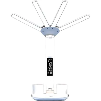 Lampička AFF 4156 Stolní LED lampička s ventilátorem, hodinami a kalendářem