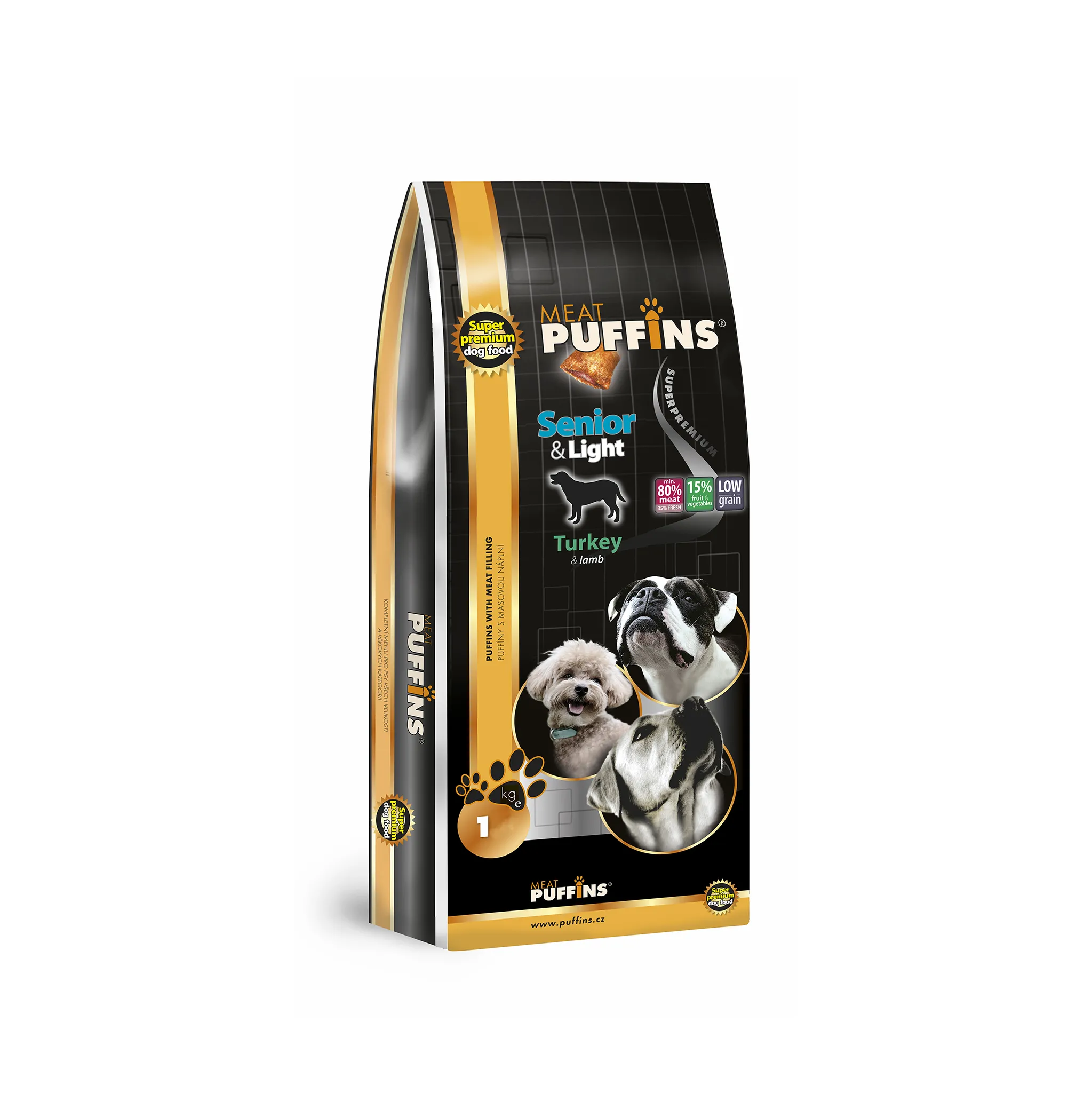 Fotografie 1 - Krmivo pro psa Puffins Senior 1 kg