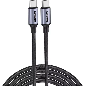 Datový kabel GEPARD kabel USB-C – USB-C PD 60W 2 m