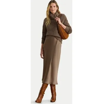 Dámský svetr LAUREN RALPH LAUREN Rolák 200979663002 Hnědá Relaxed Fit XL