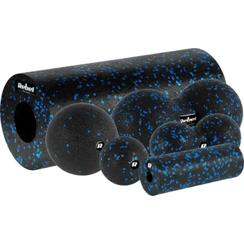 Rebel RBA-3054-S6 Sada masážních válečků ACTIVE, 6 ks, černomodrá
