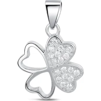 Přívěsek NUBIS® Stříbrný přívěsek čtyřlístek - NB-4381