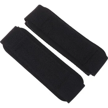 Silové posilovací popruhy na činky | pásky 2 ks - Černý