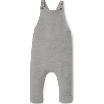 Kojenecké oblečení 688782 - Tchibo - Kalhoty s laclem z vlny merino pro miminka - pro miminko - vel. 74/80 - barva: šedá