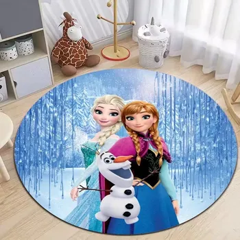 Koberec Koberec s motivem Ledového království pro děti | dětský koberec, kulatý koberec - 15 , 120x120cm