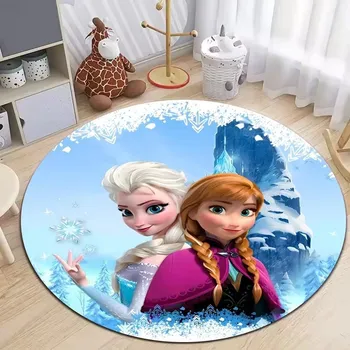 Koberec Koberec s motivem Ledového království pro děti | dětský koberec, kulatý koberec - 4 , 80x80cm