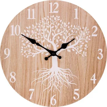 Hodiny Nástěnné hodiny Autronic Hodiny nástěnné - pr. 34 cm, MDF, strom života (HA1736-M)