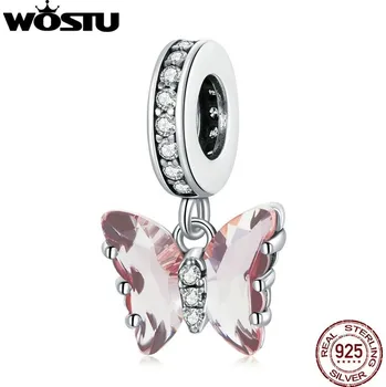 Přívěsek Stříbrný přívěsek srdce s motýlem | šperk - DAC423