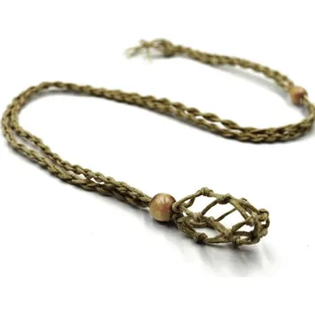 Náhrdelník Nastavitelný náhrdelník s držákem kamene | náhrdelník - Hnědý