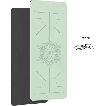 podložka na cvičení TPE protiskluzová jóga podložka fitness | cvičení - Zelená černá