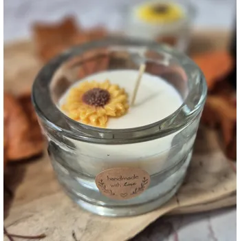 Svíčka AMI LUMEA Sójová svíčka AMI LUMEA, Třpytivá slunečnice