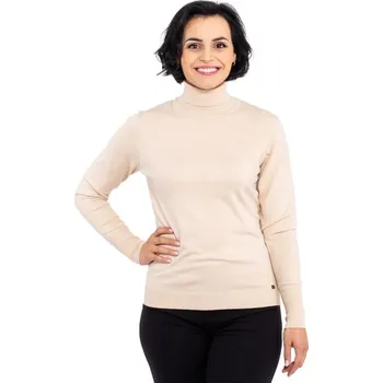 Dámský svetr Dámský rolák HUBADA Hnědá XL