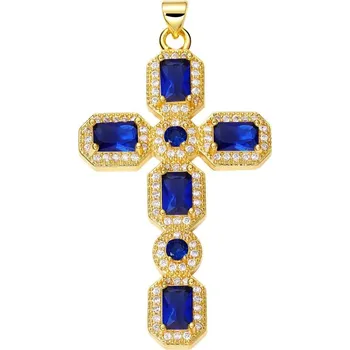 Přívěsek Přívěsek kříž se zirkony | šperk - PX2260-C