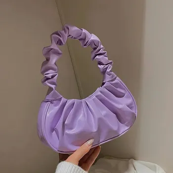 Kabelka Stylová kulatá dámská kabelka | Taška - FIALOVÁ