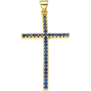 Přívěsek Přívěsek kříž se zirkony | šperk - PX2262-A