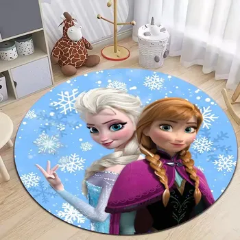 Koberec Koberec s motivem Ledového království pro děti | dětský koberec, kulatý koberec - 13 , 120x120cm