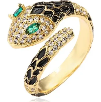 Prsten Hadí prsten se zirkonem | šperk - zlato5