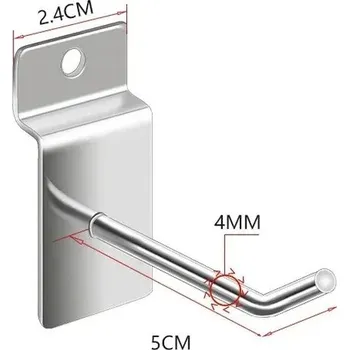 Věšák Háčky na stěnu kovové praktické | držáky - Styl B , 100 ks