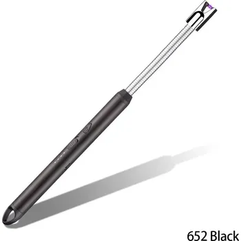 Plazmový usb zapalovač s flexibilním krkem | kuchyňské potřeby - 652 Černá