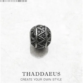 Přívěsek Stříbrný černý přívěsek kulička | šperk