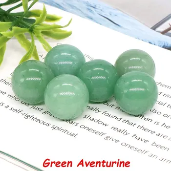 Náhrdelník Mini koule z přírodního krystalu | korálky, náhrdelník - Zelený avanturín , 1 KS