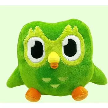 plyšák Plyšová sova duolingo zelená | plyšák, hračka