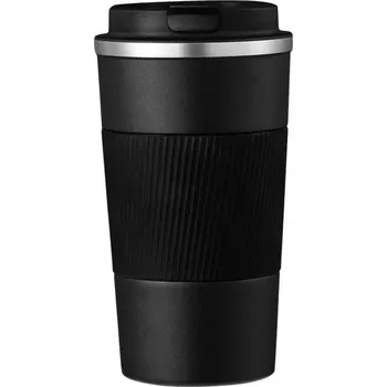 Termohrnek Nerezový cestovní termo hrnek 380ml/510ml | nádobí - Černý , 380 ml