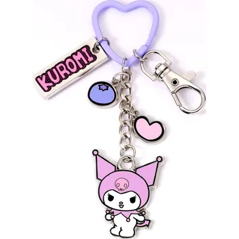 Přívěsek na klíče Hello Kitty Kuromi s přívěsky