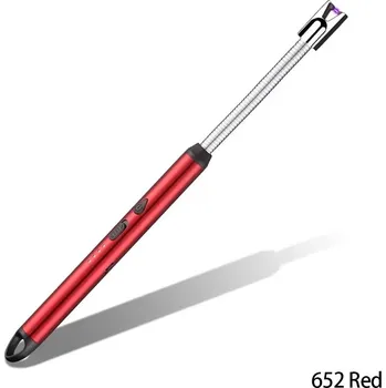 Plazmový usb zapalovač s flexibilním krkem | kuchyňské potřeby - 652 Červená