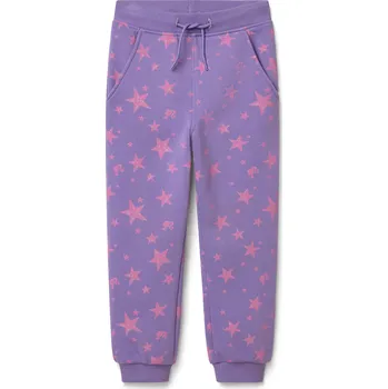 Dívčí kalhoty 718805 - Tchibo - Dětské joggingové kalhoty »Barbie« - pro dívky - vel. 110/116 - barva: růžová/s potiskem