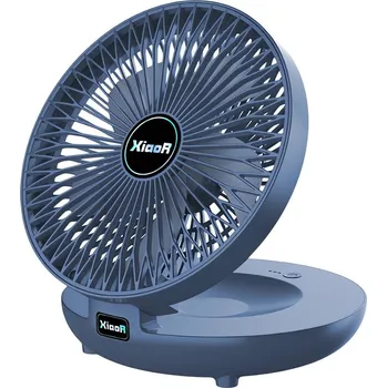 Domácí ventilátor Verk 16038 Bezdrátový, skládací USB ventilátor, 3,7 W, tmavě modrý