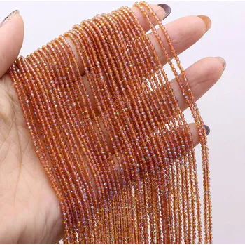 Dětské navlékací korálky Přírodní krystalové korálky 2mm | šperky - Hyacint , 2mm