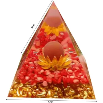 Krystalová orgonitová pyramida | dekorace - Typ24