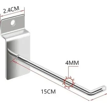 Háčky na stěnu kovové praktické | držáky - Styl D , 100 ks