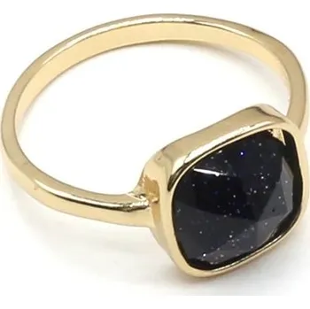 Prsten Otevírací prsten s přírodním kamenem | módní šperk - 20mm , Modrý pískovec