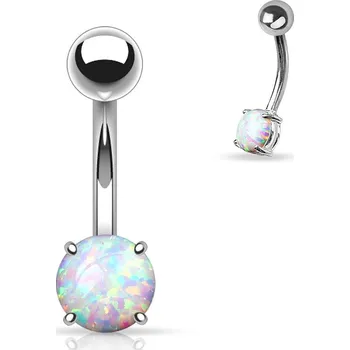 Piercing Piercing do pupíku opál světlý