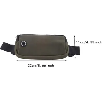 Ledvinka Sportovní běžecká ledvinka černá | taška - Vojenská zelená