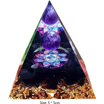 Krystalová orgonitová pyramida | dekorace - Typ20