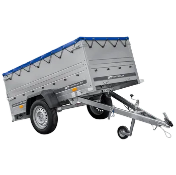 Přívěs Garden Trailer 200 Kipp s BIS bočnicemi, rámem H-0 a modrou plachtou