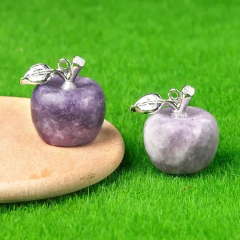 Přívěsek Jablkový přívěsek z přírodního kamene | šperk - šeřík