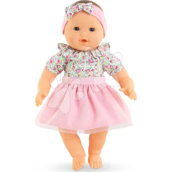 Panenka Panenka Mon Adorable Grand Poupon Blossom Garden Corolle s modrýma mrkacíma očima špulící pusinkou se sukýnkou 36 cm od 24 měsíců