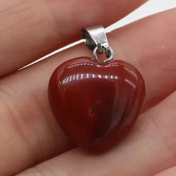 Přívěsek Přívěsek přírodní kámen srdce 16mm | šperk - Dalmatinský jaspis