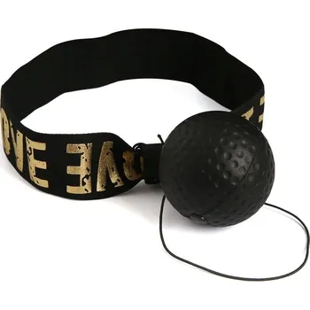 Boxovací reflexní míček na trénink boxu | fitness - Černý