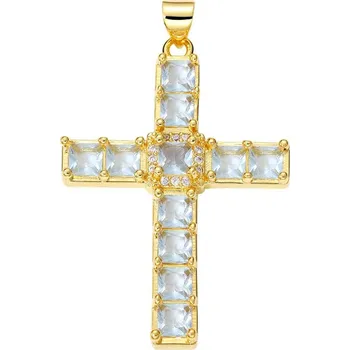 Přívěsek Přívěsek kříž se zirkony | šperk - PX2255-C