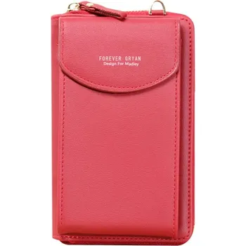 Kabelka Elegantní dámská crossbody kabelka s velkou kapacitou | Taška - Červená-200006154