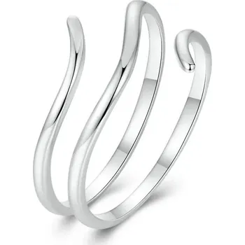 Prsten Stříbrný nastavitelný zásnubní prsten zirkon | šperk - SCR1040-E