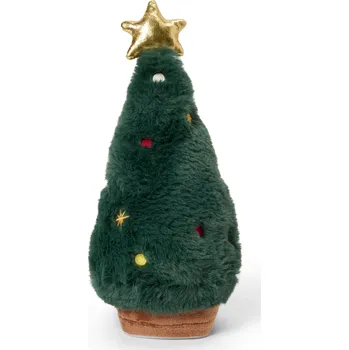 Vánoční dekorace Tchibo 714608 Zpívající plyšový vánoční stromeček 23 cm zelená